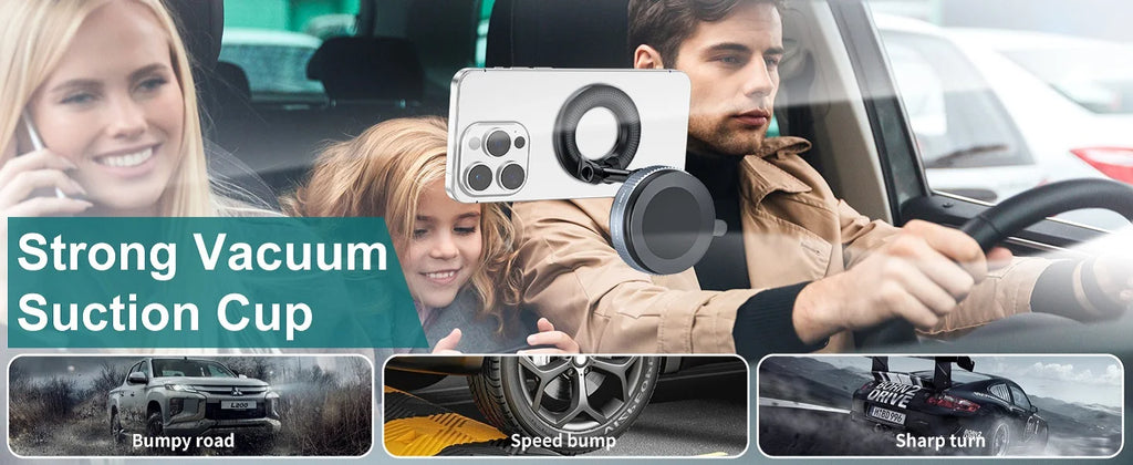Vacuum Suction Magnetic Phone Holder