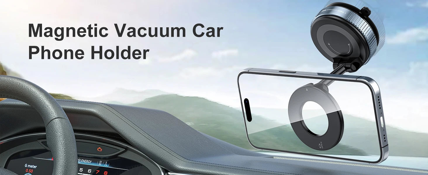 Vacuum Suction Magnetic Phone Holder